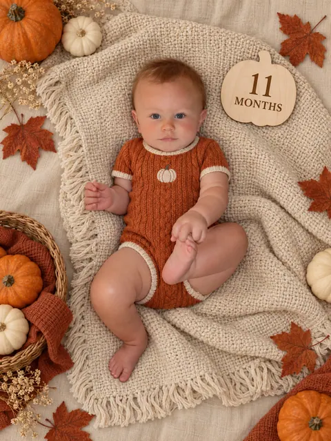 Little Pumpkin 11-Month Milestone Portrait-9