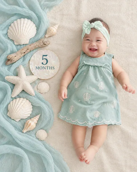 Pearl seaside five-month milestone-5