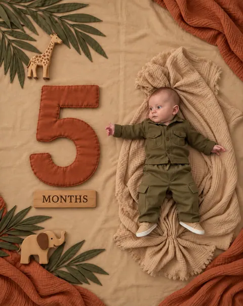 Safari Baby Celebrates Five Months-13