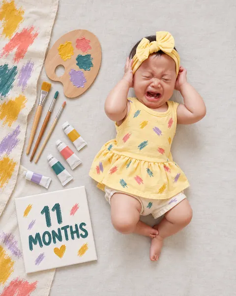 Little artist at 11 months-10