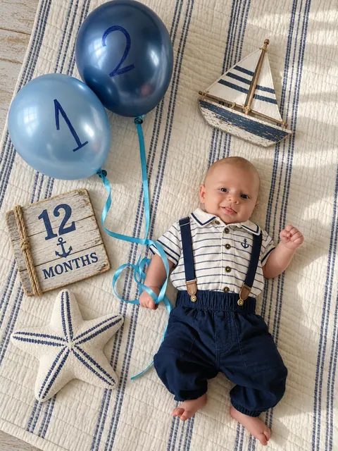 Nautical 12-Month Baby Celebration-7